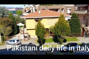 Pakistani daily life in italy... muragh plao recipe.... schools of italy. Italy k school