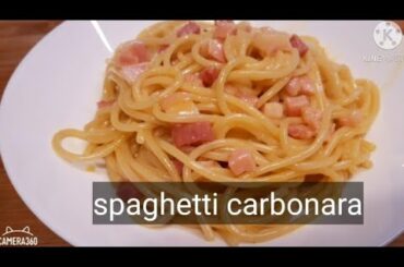 SPAGHETTI CARBONARA.ITALIAN FOOD8.SPAGHETTI ALLA CARBONARA.