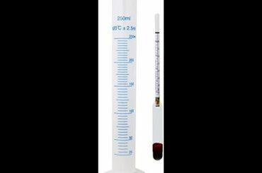 Homebrew Guys Triple Scale Hydrometer Kit. Best for Beer, Wine, Juice, Cider. Easily Measure Sp...