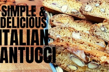Italian Dessert Wine Biscuits EASY Recipe - How To Make Traditional "Cantucci" From Tuscany