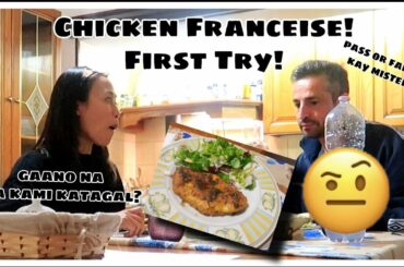 HOW TO COOK CHICKEN FRANCEISE! FIRST TRY!| PASS OR FAIL BA?