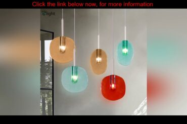 Cheap Italy New Design Lollipops Pendant Light Colorful Glass Shades Hanging Lamp Lustre G9 Led Pen