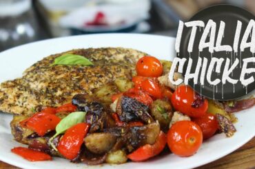 MY ULTIMATE ITALIAN FEAST FOR ONE | ITALIAN CHICKEN AND POTATOES | ITALIAN PAN FRIED CHICKEN BREAST