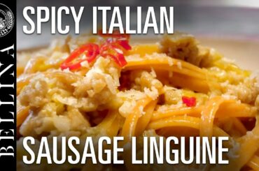 Spicy Linguine With Italian Sausage