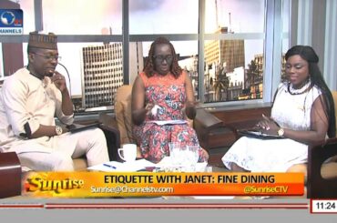 Sunrise: Etiquette With Janet On Fine Dining Pt 1