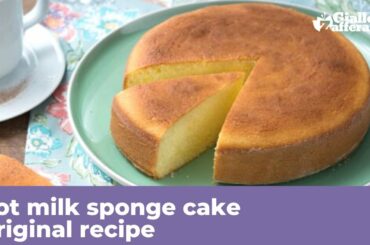HOT MILK SPONGE CAKE - Original recipe