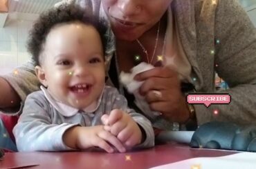 ITALIAN 8MONTHS BABY EATING OKRA SOUP &POUNDED YAM @MUKBANG//HOW TO PREPARE BABY ITALIAN FOOD