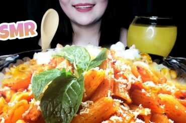 ASMR EATING SHRIMP PASTA *ITALIAN STYLE* |STICKY EATING SOUND NO TALKING SNOOR ASMR
