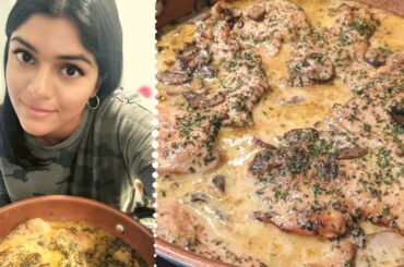 Creamy Chicken & Mushroom Recipe | Easy Lunch/Dinner Recipe | Italian Style Chicken & Mushroom