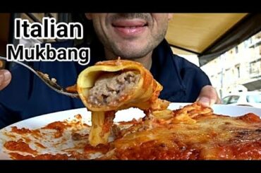 Mukbang ITA | a Street Food LUNCH NEAR ROME - Castelli Romani  | Eating Show