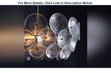 Deal Modern Italian HongKong light luxury Ins frosted glass circular living room bedroom dining roo