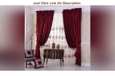 Slide Custom curtain Luxury European style thickening shading red solid color Italy velvet cloth bl