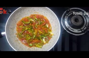 #an Italian pasta recipe## fusilli pasta with tomato (pomodoro) simple and tasty recipe