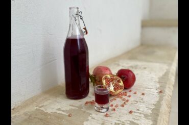 Homemade POMEGRANATE LIQUEUR Original ITALIAN recipe 😉 easy recipe 🍹 how to make liquor at home