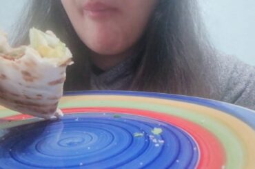 Eating Food #italianfood #Piadina #Salad #food #enjoy