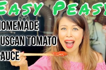 SUPER EASY-PEASY HOMEMADE ITALIAN FRESH TOMATO SAUCE (TUSCAN RECIPE)