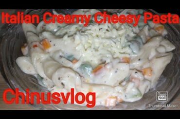 #Chinusvlog#Italian creamy cheesy pasta#how to make Italian creamy cheesy pasta recipe in Malayalam