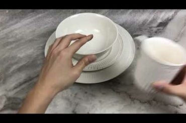 DINNER SET PIRING/MANGKOK/GELAS KERAMIK ITALIAN COUNTRYSIDE 4 ITEM