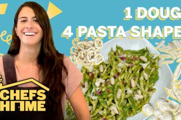 1 Pasta Dough 4 Ways (Orecchiette, Cavatelli, Lorighittas, & Capunti) | Chefs At Home | Food & Wine