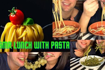 Asmr lunch Muckbang with italian food