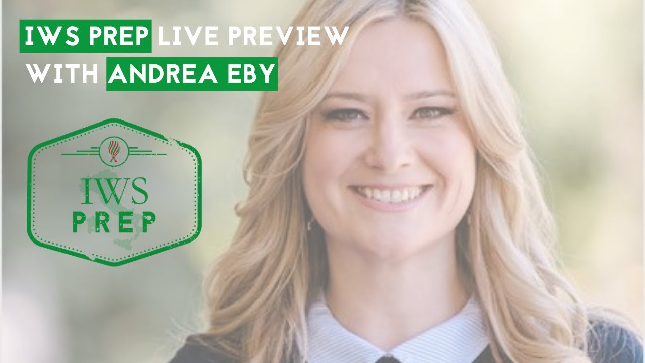 IWS Prep – Live Preview with Andrea Eby IWS Prep - Live Preview with Andrea Eby