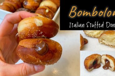 Bomboloni - Stuffed Italian Donuts with Vanilla and Chocolate cream recipe