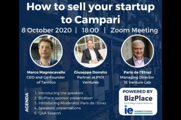 How to sell your startup to Campari: A Webinar with Tannico and P101