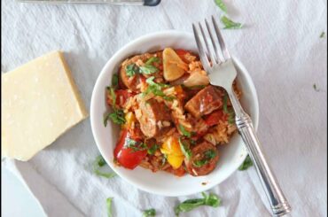 How to Make Sausage and Pepper Rice