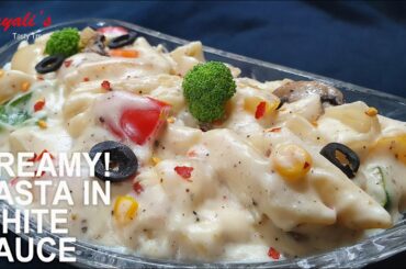 PASTA RECIPES | WHITE SAUCE PASTA RECIPE | COMFORT FOODS | SAYALI'S TASTY TREATS | ITALIAN  RECIPE#7