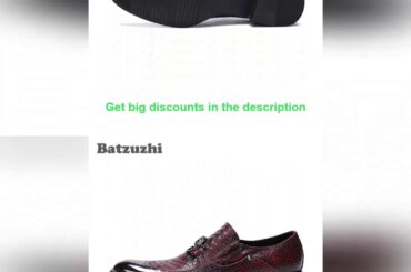 Luxury Italian Style Shoes Men Genuine Leather Dress Shoes Men Slip on Zapatos Hombre Wine Red Part