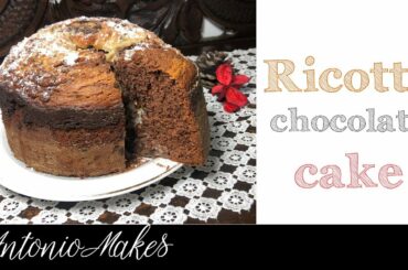 Ricotta chocolate chips cake| tasty cake made with cannoli filling| Tasty ricotta cake recipe easy