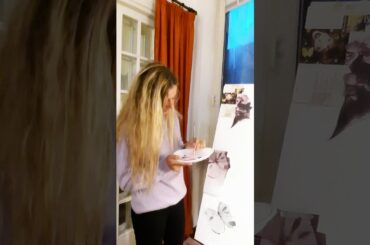 tipical atmosphere in my painting class in rome, italy