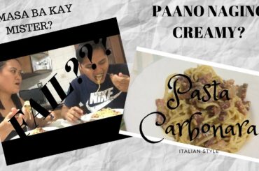 COOKING VLOG: ITALIAN PASTA CARBONARA| #TEAMBIANES #FAMB
