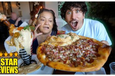 Eating At The BEST Reviewed Pizza Restaurant In Las Vegas... (w/ My Grandma) *5 STAR*