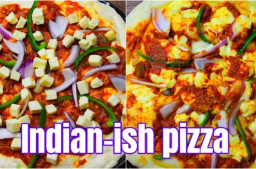 Indian Pizza Recipe at Home | Unique Pizza Making | ITALIAN VS INDIAN