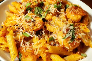 Shrimp Penne Arrabiata | Spicy Italian Shrimp Pasta