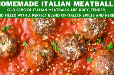 Old School Italian Meatballs