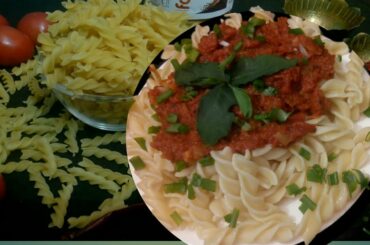 Italian pasta recipe with red tomato sauce | how to make pasta at home |  pasta restaurant style |