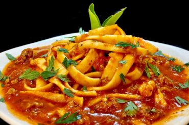 Spaghetti in the Instant Pot. Full recipe below