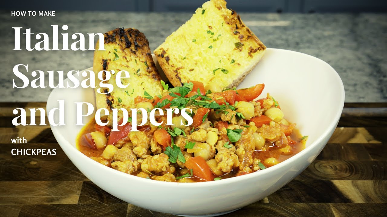 Italian Sausage and Peppers with Chickpeas | Italian recipes | Dinner recipes Italian Sausage and Peppers with Chickpeas | Italian recipes | Dinner recipes