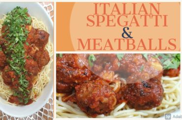 How to make Easy Italian Spegatti & Meatballs in Tamil  | Basic Homemade Tomato Spaghetti Sauce