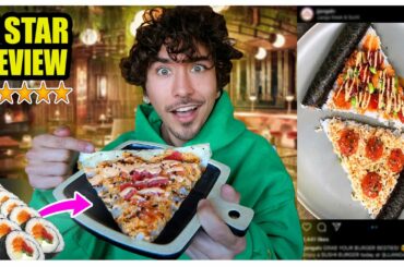 Eating At The Best Reviewed SUSHI PIZZA Restaurant In Las Vegas... (INSANE)