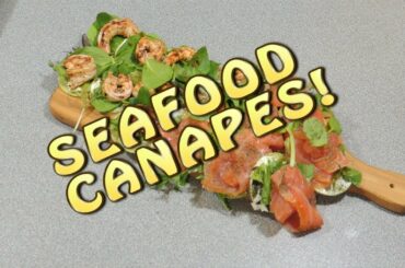 BBQ'D Italian Prawn/Shrimp and Smoked Salmon Canapes - Cook with K.P EP 543