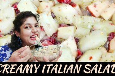 VERY SIMPLE CREAMY ITALIAN SALAD THAT CAN BE MADE  @ HOME #howtomakeasalad #Italiansalad #creamsalad