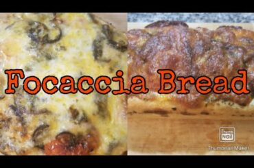 Focaccia Bread | Easy Italian Bread Recipe | Tomato  Onion Bread | Bread Recipe