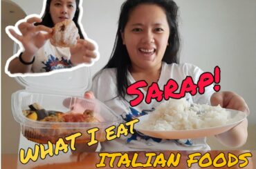 WHAT I EAT in A DAY || ITALIAN FOOD || QUARANTINE LIFE || Little bit MUKBANG STYLE