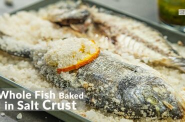 Whole Fish Baked in Salt Crust | Food Channel L Recipes