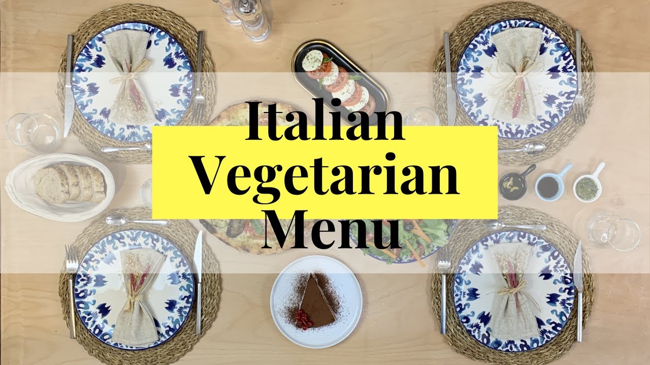 Italian Table Setting & Vegetarian Menu Italian Table Setting & Vegetarian Menu