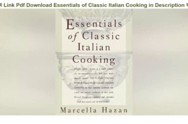 LEGIT Site For Online PDF Essentials of Classic Italian Cooking mobipocket PDF