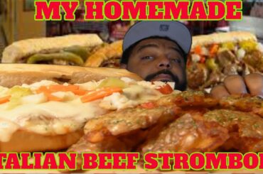 I MADE MY HOMEMADE ITALIAN BEEF STROMBOLI